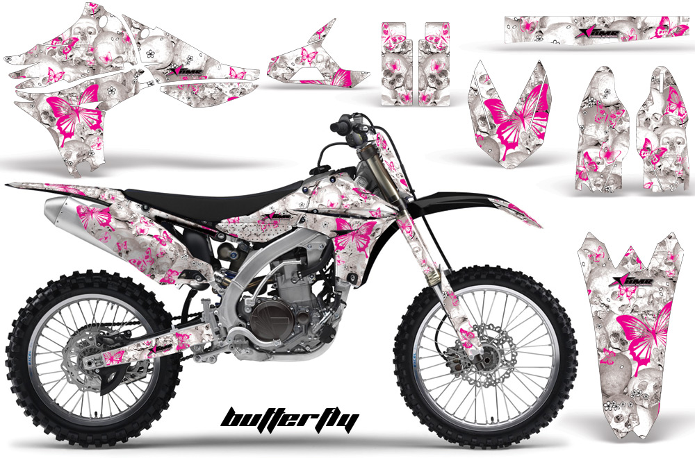 Yamaha YZ450F 2010 Graphics BUTTERFLY-PINK WHITEBG-NP